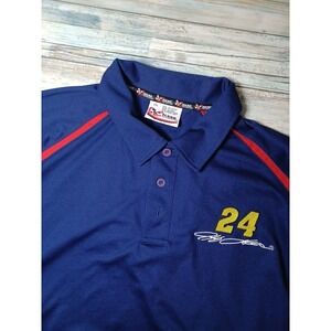 Chase Authentics Du Pont Jeff Gordon NASCAR Polo Vintage Size 2XL Blue